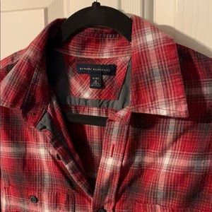 Banana Republic plaid button down shirt